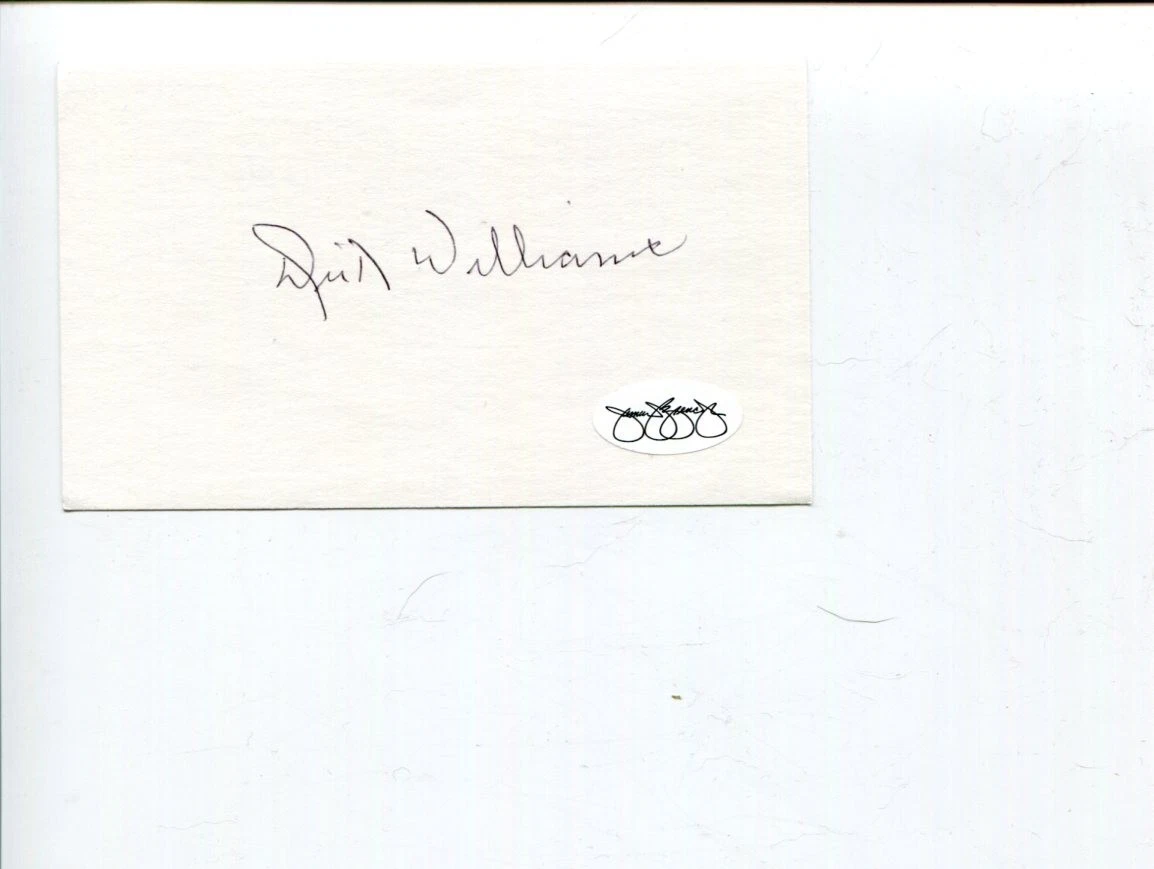 Dick Williams California Angels Boston Red Sox HOF Signed Autograph JSA COA
