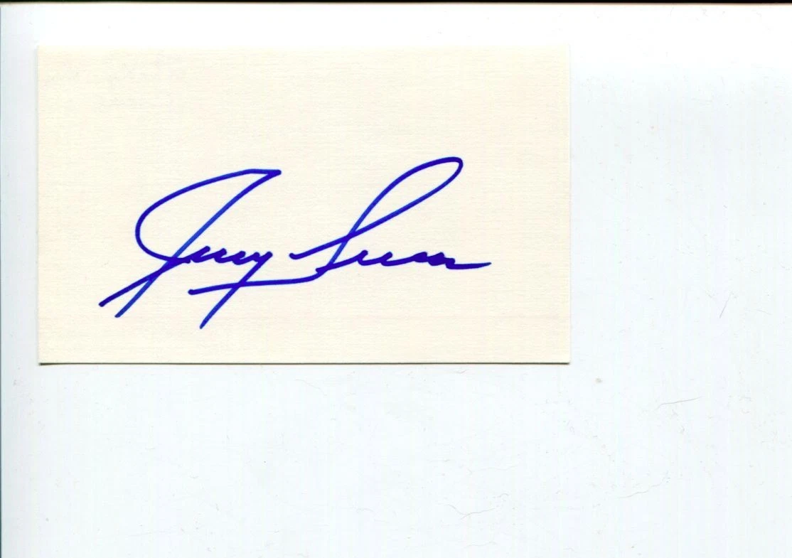 Jerry Lucas New York NY Knicks HOF Olympic Gold Basketball Signed Autograph
