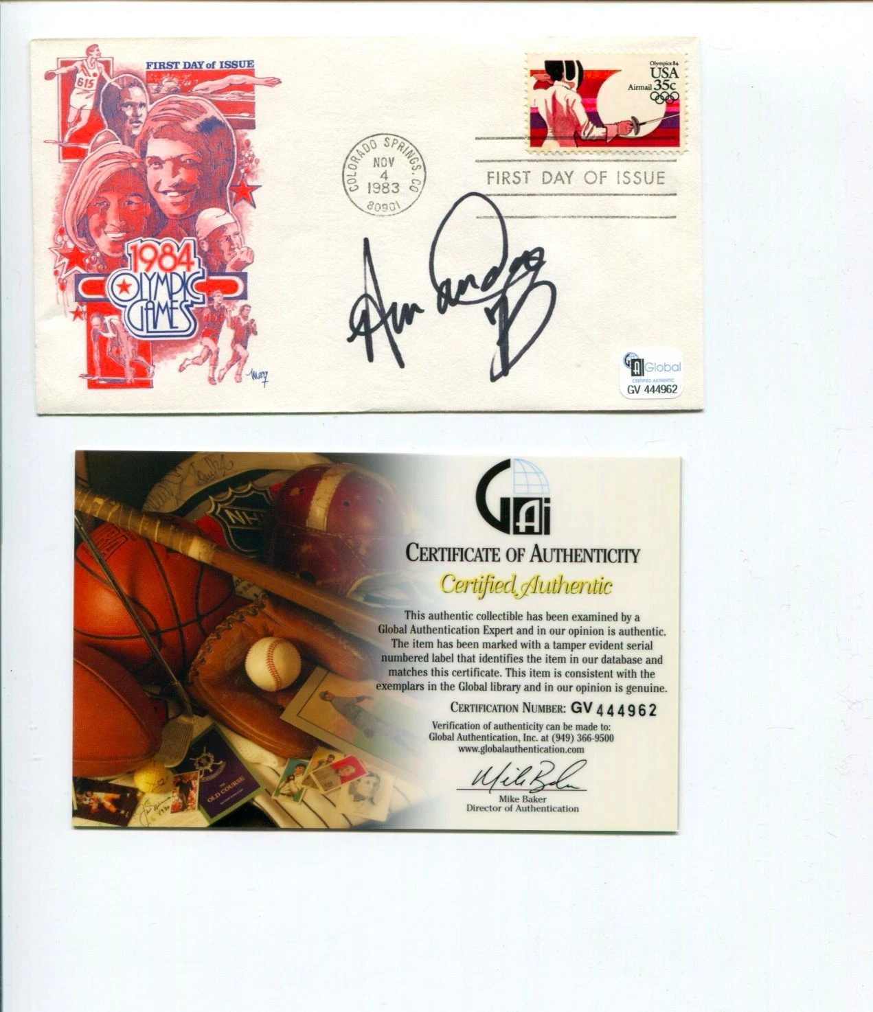 Amanda Beard Olympic Gold Sliver Bronze Medal Swimmer Signed Autograph FDC COA
