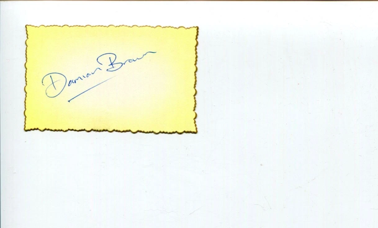 Damien Brown Australia Olympian Olympic Weightlifter Signed Autograph
