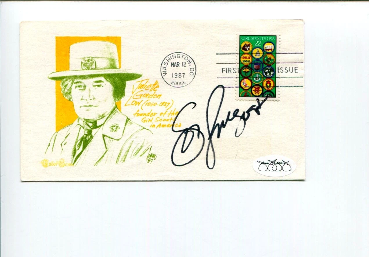 Lovieanne Jung US Olympic Gold Silver Medal Softball Signed Autograph FDC JSA
