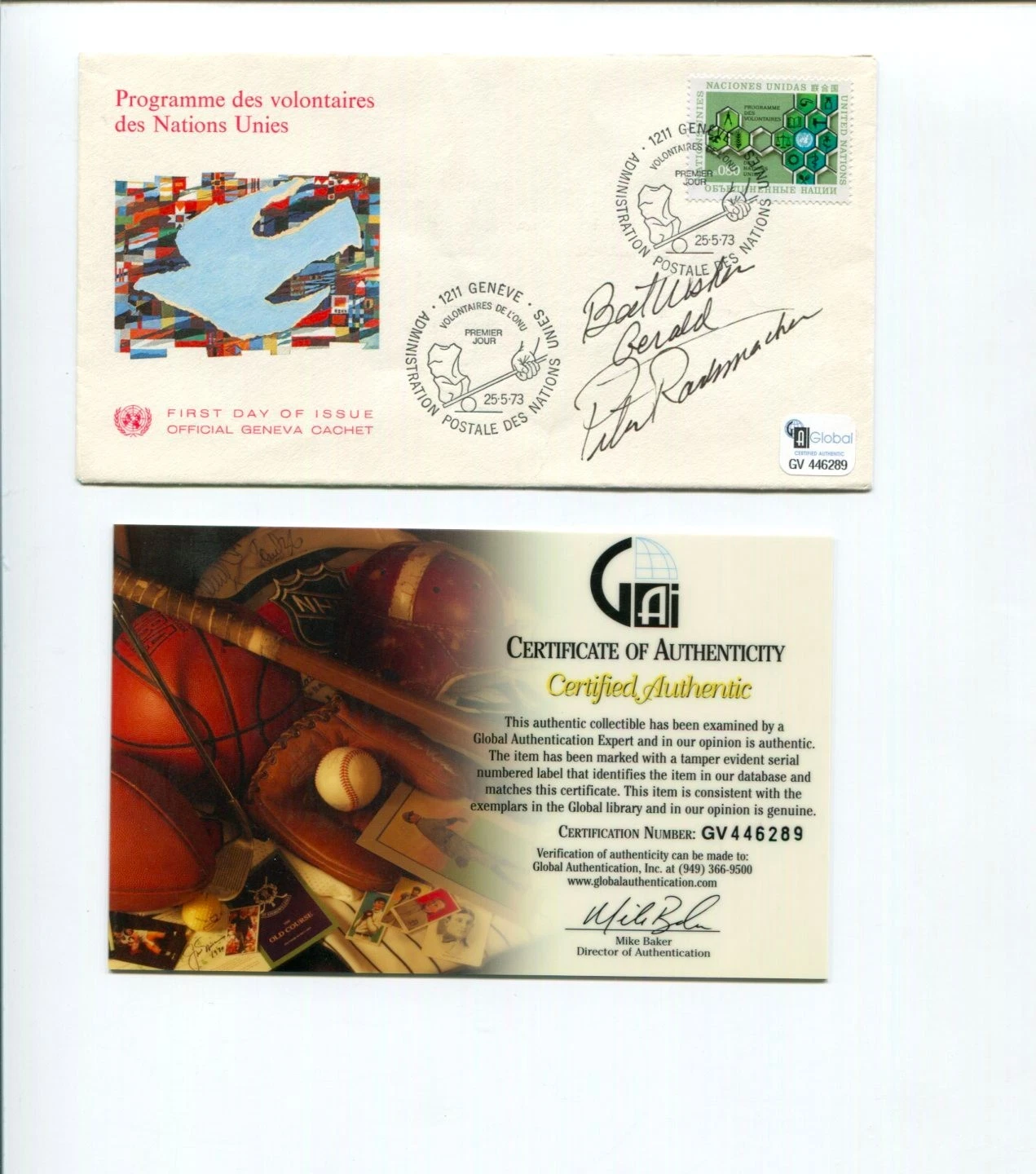 Pete Rademacher Heavyweight US Olympic Gold Boxing Signed Autograph FDC COA
