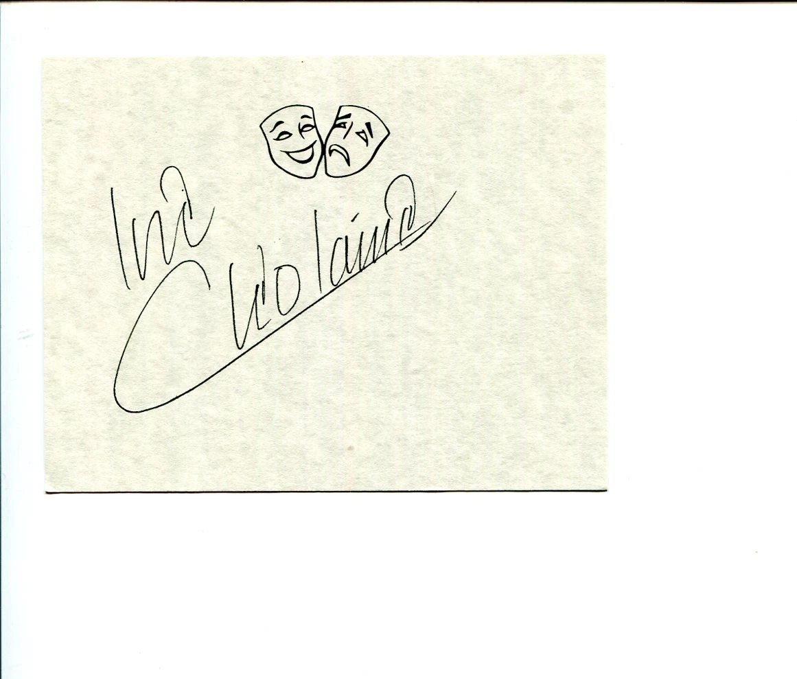 Cleo Laine Jazz Singer Into The Woods Broadway Star Actress Signed Autograph
