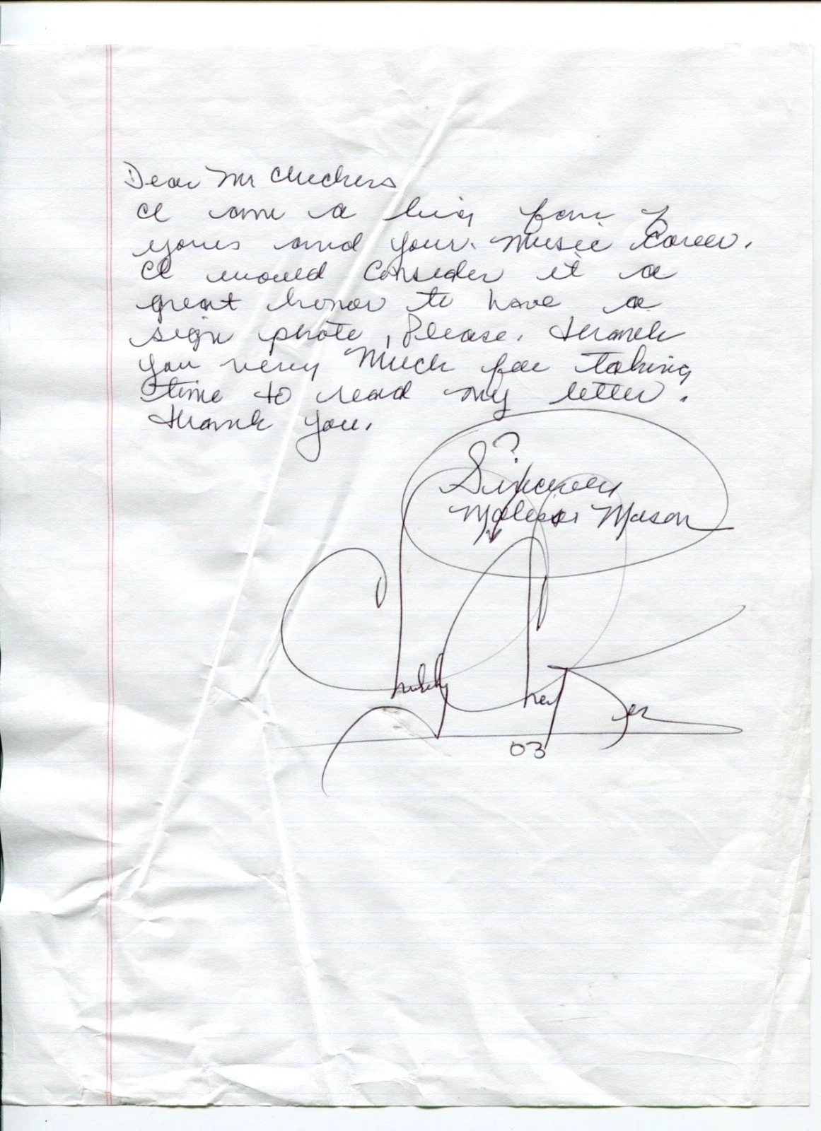 Chubby Checker The Twist R&B Singer Songwriter Signed Autograph
