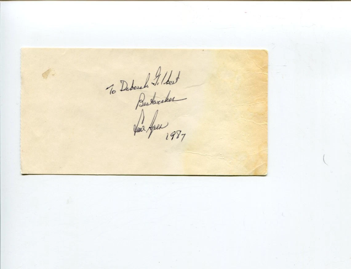 Lew Ayres Planet of the Apes Omen II Johnny Belinda Oscar Nomin Signed Autograph
