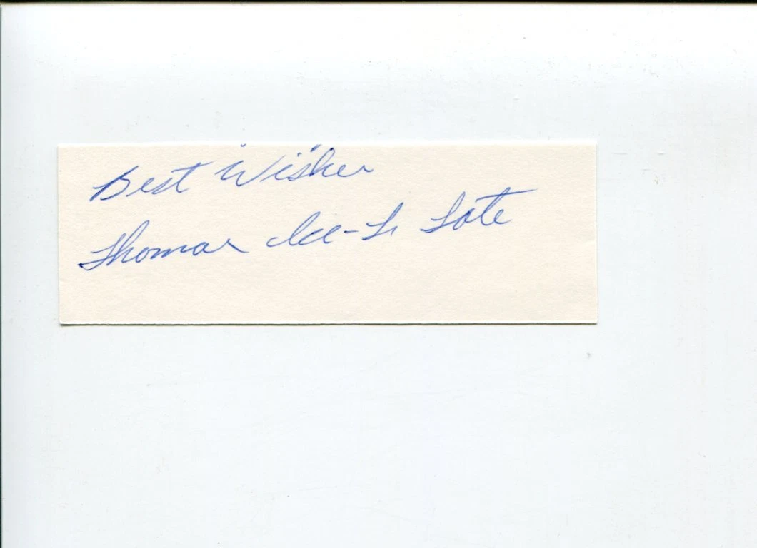 Thomas Tate Super Middleweight Boxing Champ Signed Autograph
