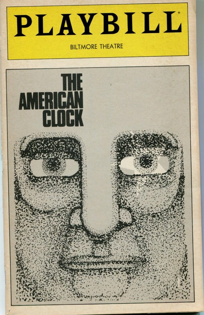 Joan Copeland John Randolph Arthur Miller American Clock Opening Night Playbill
