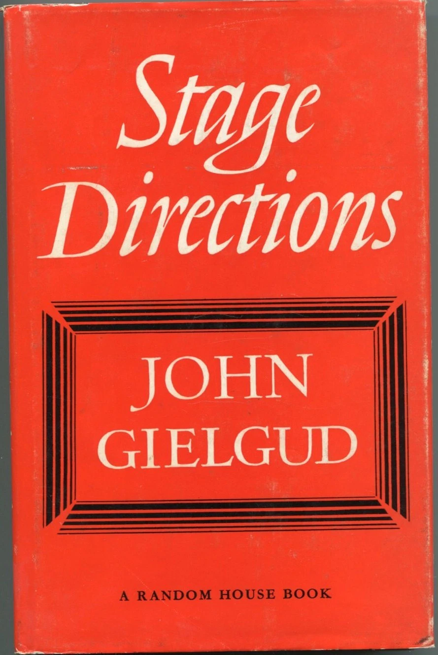 John Gielgud Stage Directions Elephant Man Gandhi Oscar Wi Signed Autograph Book
