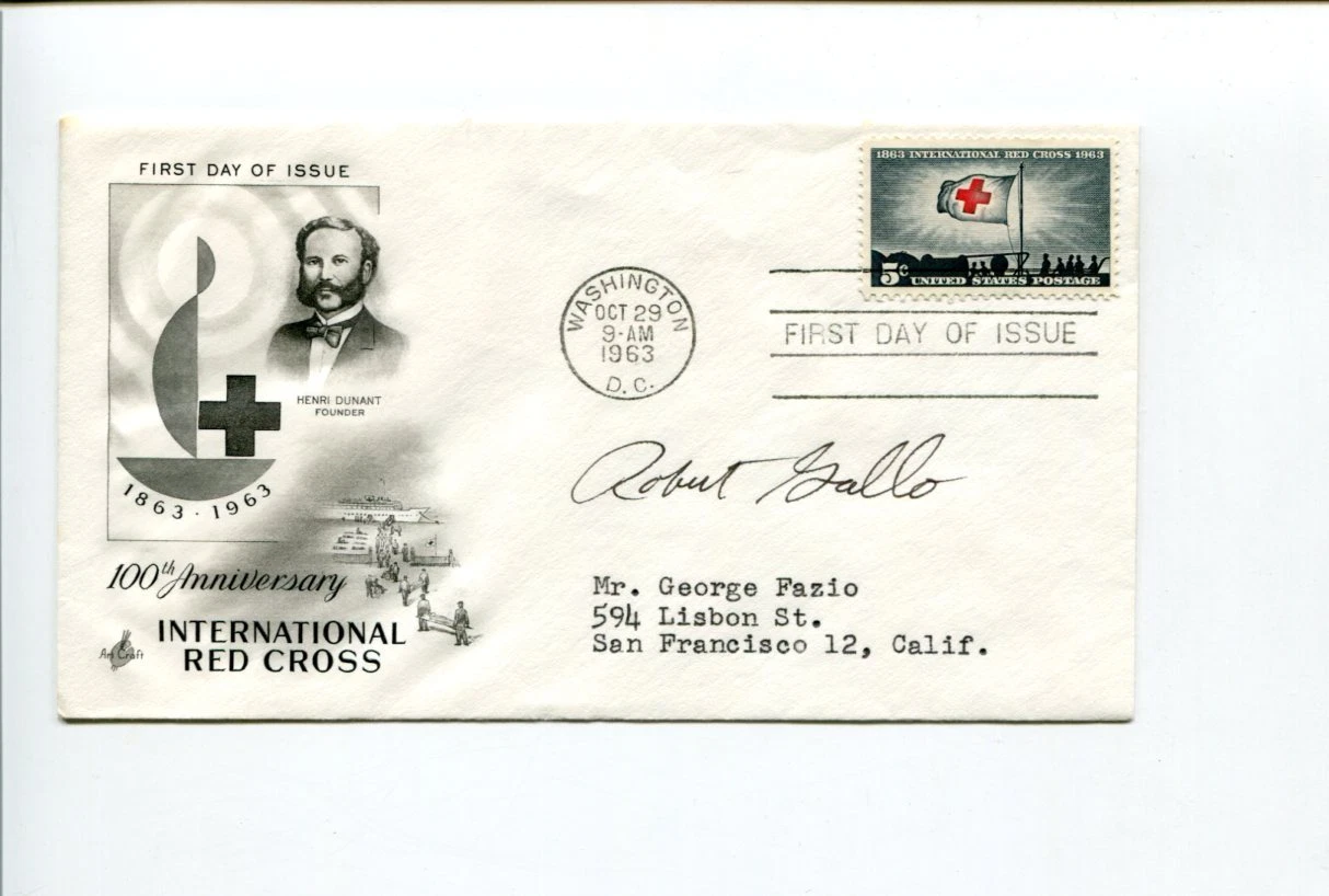 Robert Gallo Discover HIV AIDS Biomedical Researcher Signed Autograph FDC
