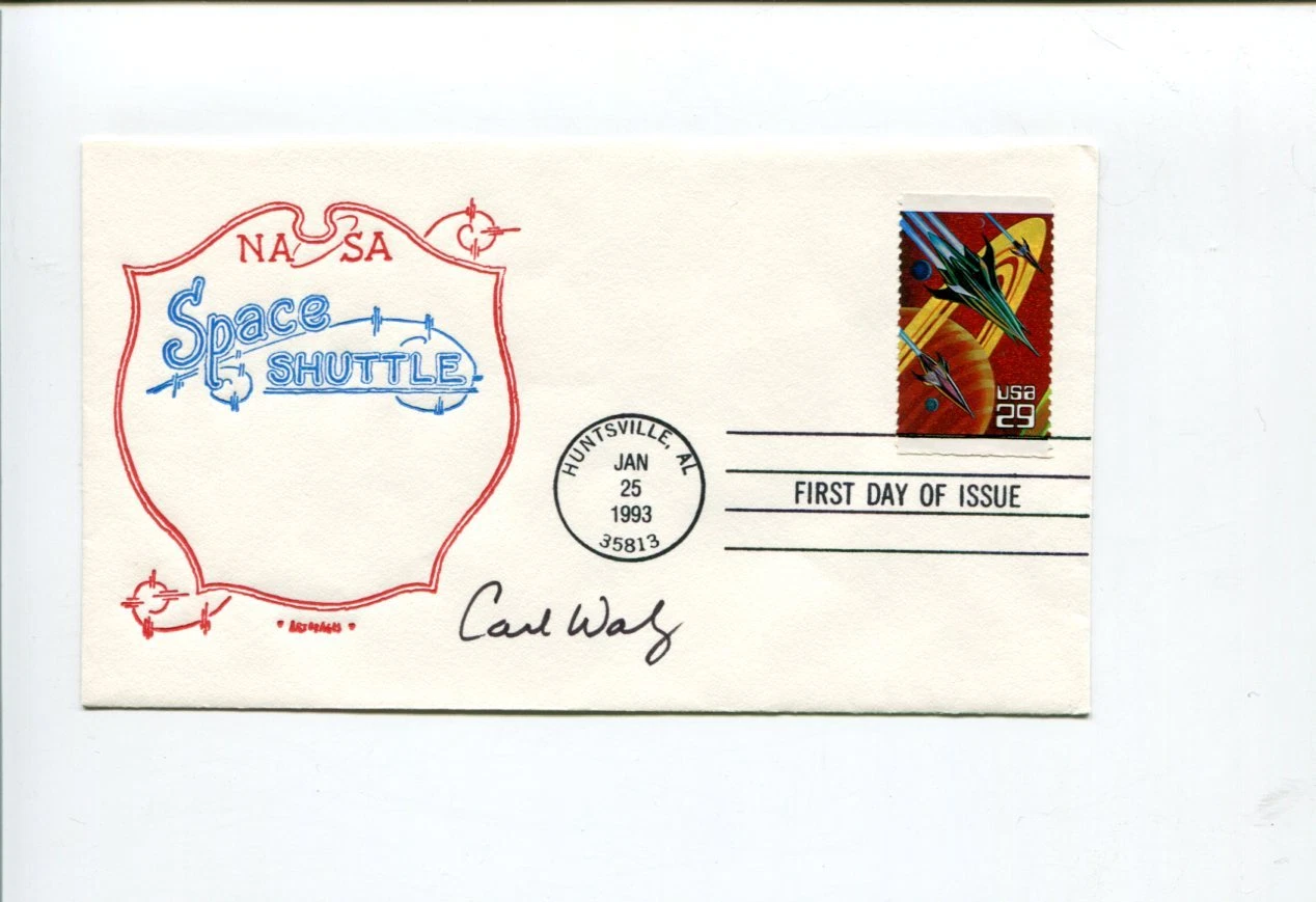 Carl Walz STS NASA Astronaut Space Rare Signed Autograph FDC

