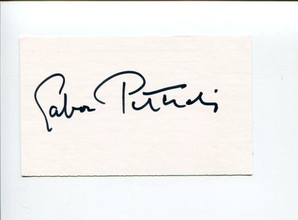 Gabor Peterdi Hungarian-American Painter Print Maker Artist Signed Autograph
