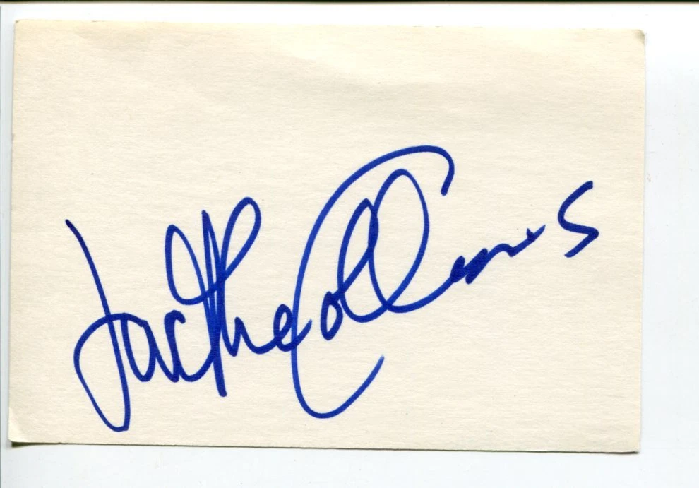 Jackie Collins Famous Romance Author Signed Autograph
