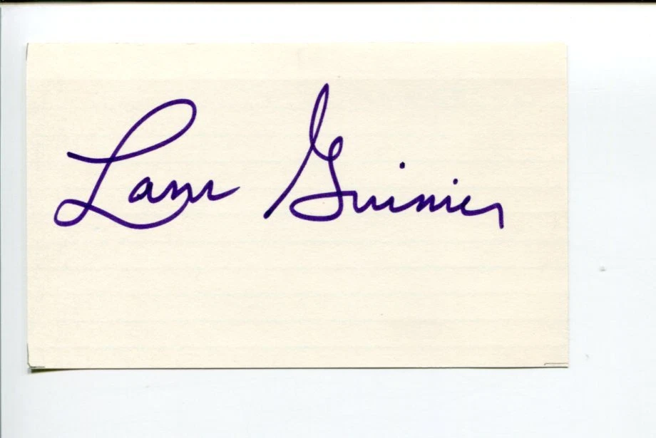 Lani Guinier Civil Rights Theorist Teacher Author Signed Autograph
