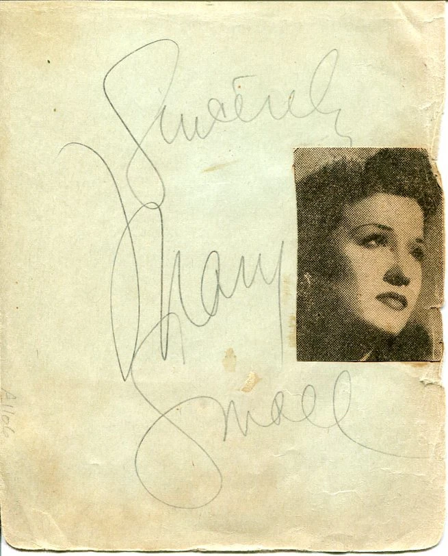 Charlie Spivak Mary Small Jazz Big Band Singer Signed Autograph
