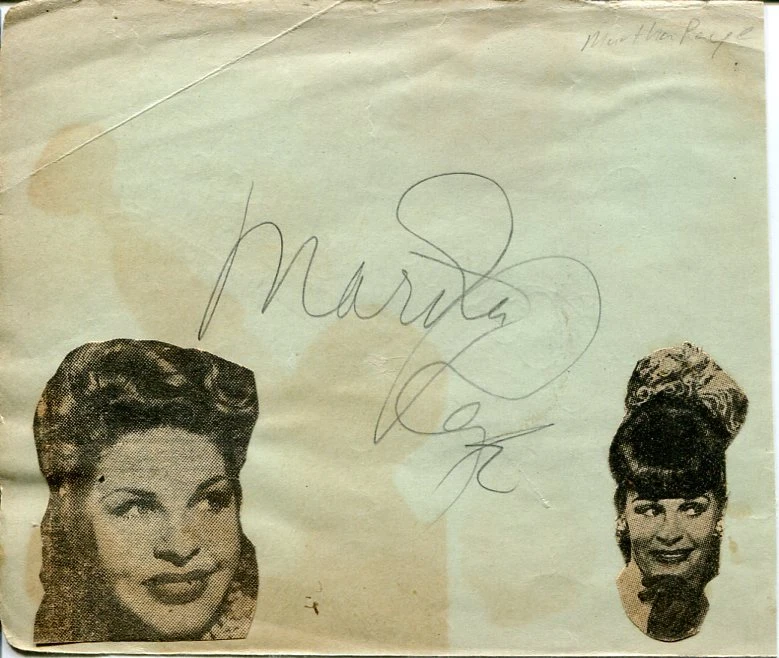 Barry Wood Martha Raye Jazz Big Band Singer Signed Autograph

