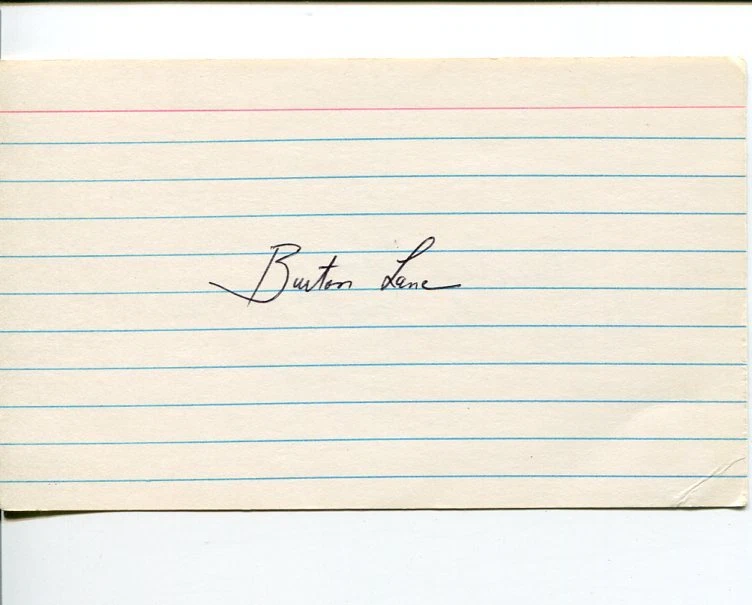 Burton Lane Composer Finian's Rainbow Discovered Judy Garland Signed Autograph
