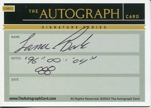 Lance Bade US Olympic US Bronze Trap Target Shooting Signed The Autograph Card
