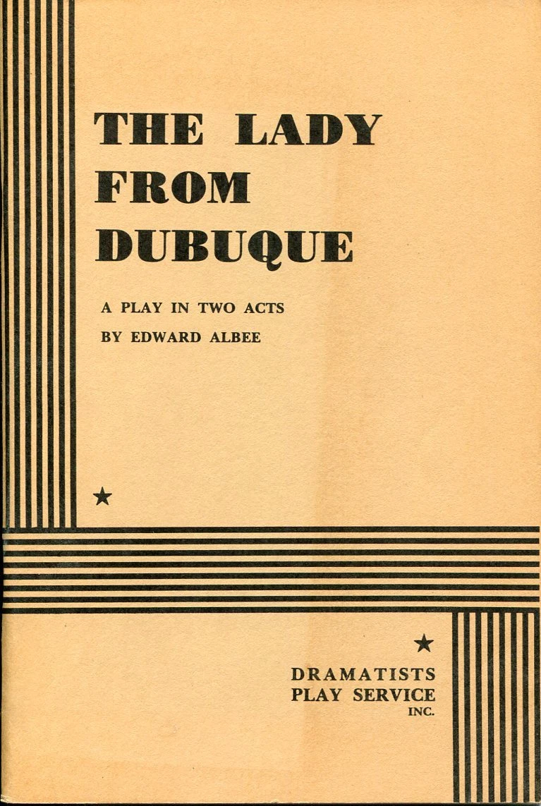 Edward Albee The Lady From Dubuque Rare Signed Autograph Play Book
