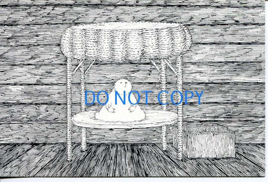 Edward Gorey Dogear Wryde Emma Lorina or Her Doll Summer Original 1978 Postcard
