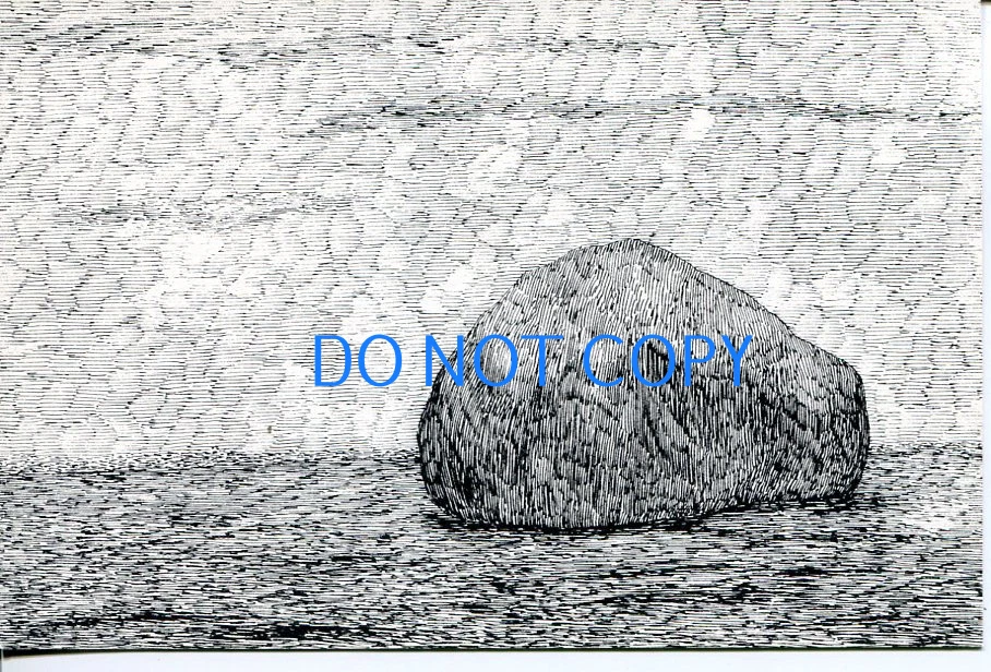 Edward Gorey Dogear Wryde Ordinary Rock Shattoe Kentucky Original 1978 Postcard
