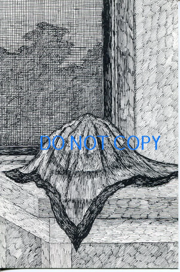 Edward Gorey Dogear Wryde Mouring Veil And Cauliflower Uplift Kitchen Postcard
