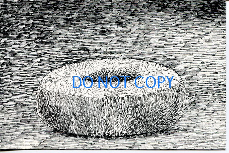 Edward Gorey Dogear Wryde Papier Mache Doughnut Made By D. Guest 1978 Postcard
