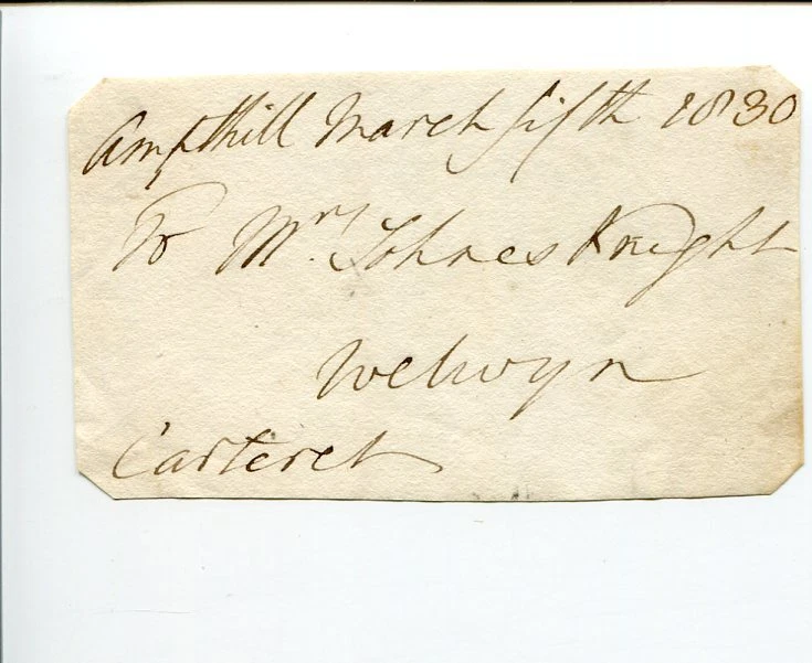 George Thynne 2nd Baron Carteret Comptroller Household Weobly Signed Autograph
