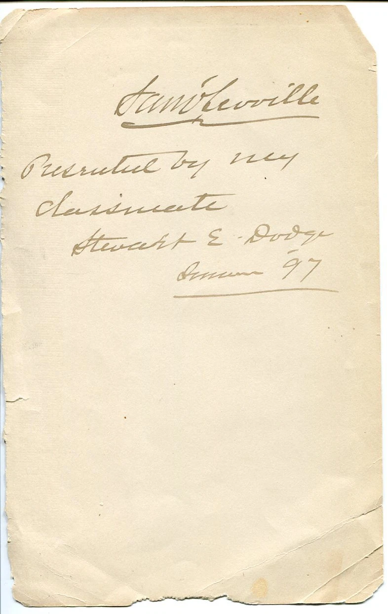 Unknown 1897 Historical Signed Autograph
