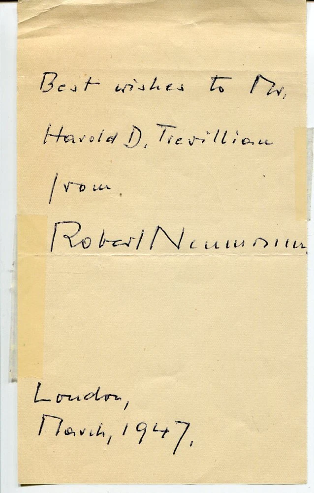 Robert Neumann Under False Flag With borrowed plumes Author Signed Autograph
