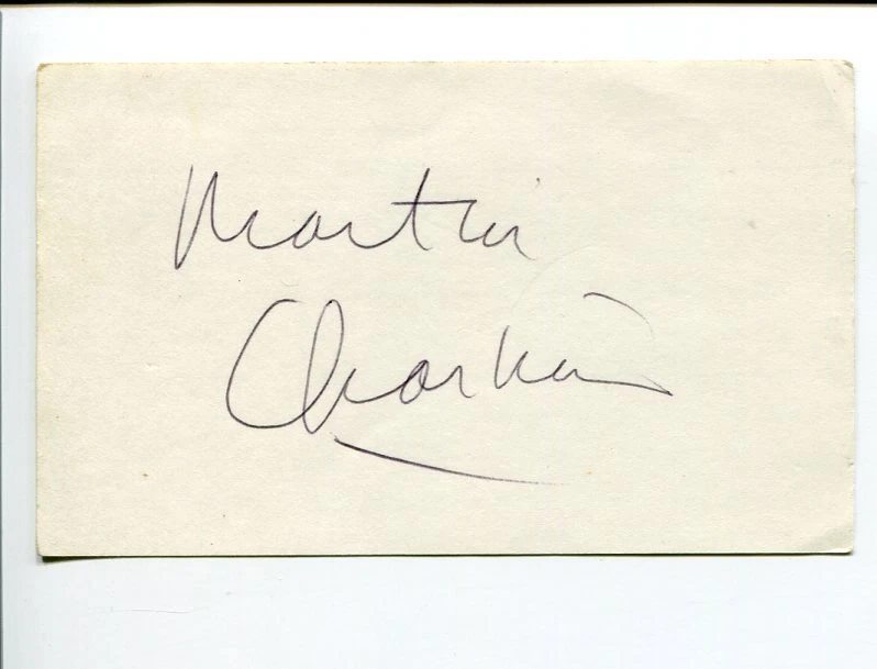 Martin Charnin Broadway Director Lyricist Annie Tony Award Signed Autograph
