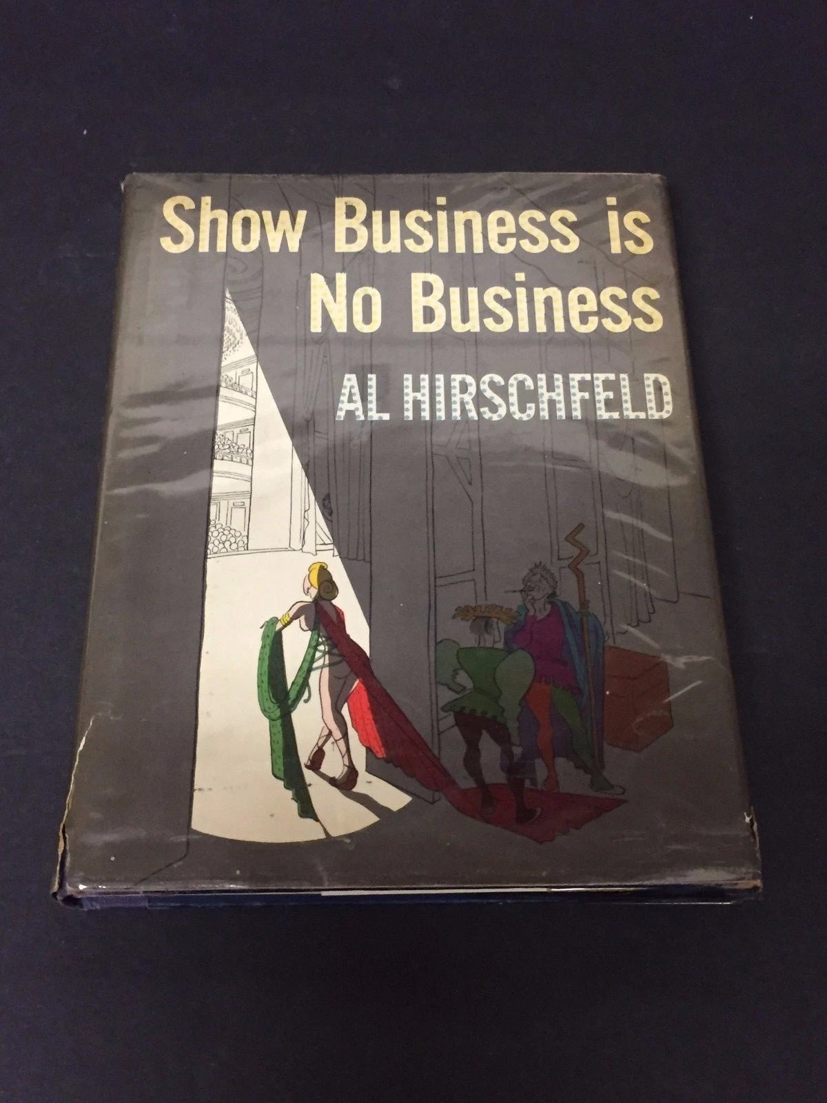 Al Hirschfeld Show Business Is No Business Signed Autograph 1st Edition HB Book
