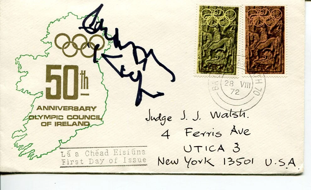 Adolph Kiefer Olympic Gold Swimmer Oldest US Medalist Signed Autograph FDC
