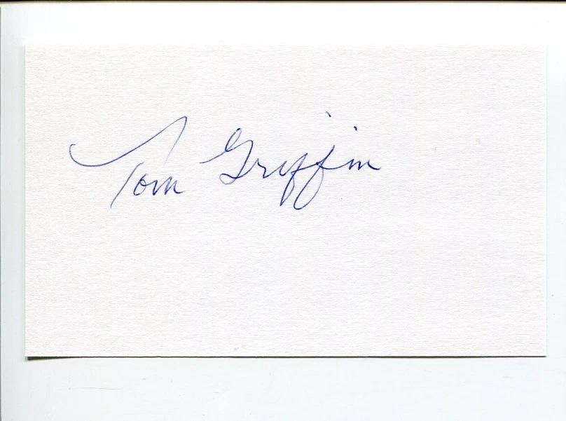 Thomas Tom Griffin Doolittle Raid Raiders WWII War Signed Autograph
