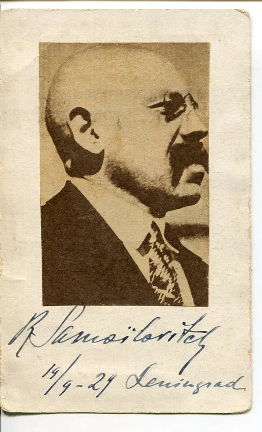 Rudolf Samoylovich Soviet Polar Explorer Graf Zeppelin Signed Autograph Photo

