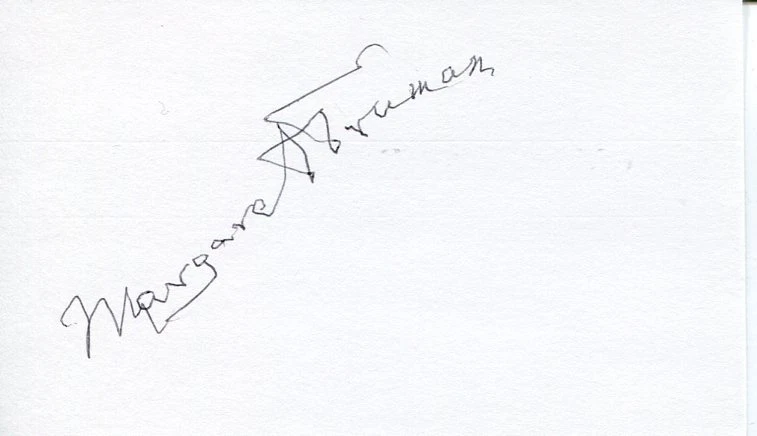 Margaret Truman Daughter of Harry First Family Mystery Author Signed Autograph
