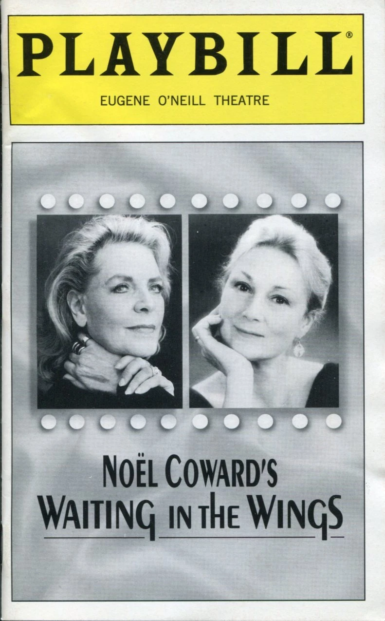 Lauren Bacall Rosemary Harris Noel Coward Waiting In The Wings Playbill
