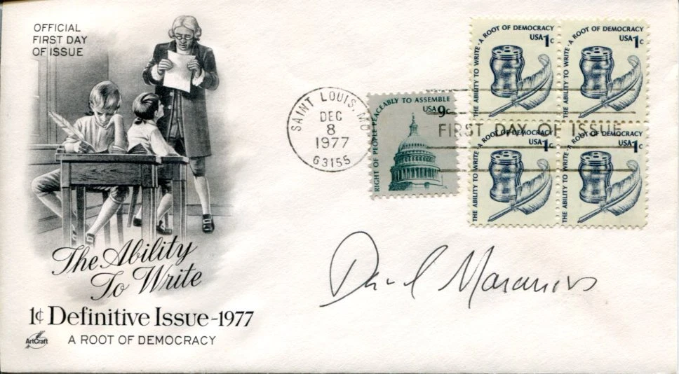 David Maraniss Pulitzer Prize Winning Journalist Author Signed Autograph FDC
