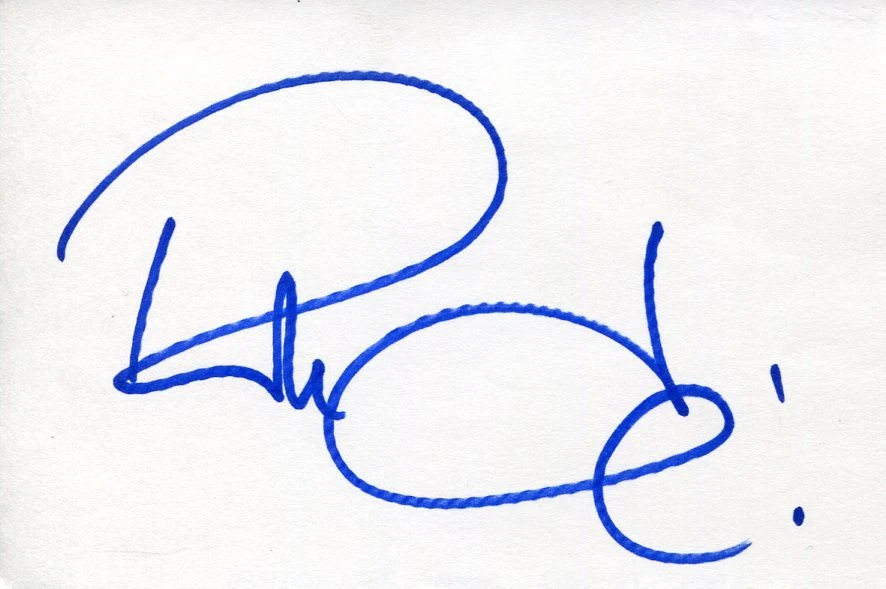 Robin Leach Surreal Life Rich & Famous Rare Signed Autograph
