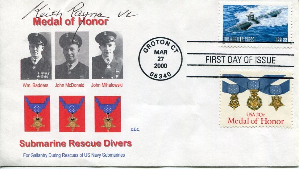 Keith Payne Australian Victoria Cross Vietnam War Rare Signed Autograph FDC
