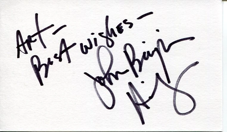 John Benjamin Hickey Broadway Tony Transformers Mapplethorpe Signed Autograph
