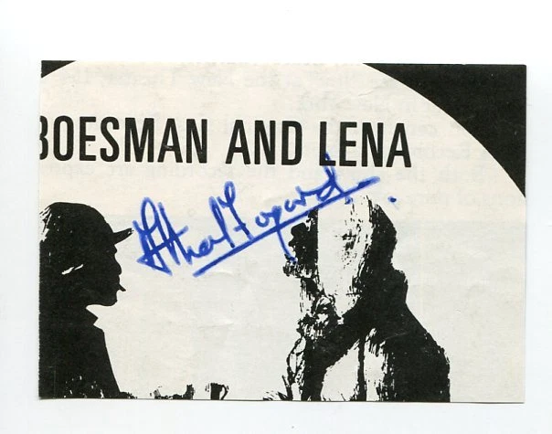 ATHOL FUGARD FAMOUS AUTHOR PLAYWRIGHT ACTOR BROADWAY SIGNED AUTOGRAPH COLLECTIBLE MEMORABILIA