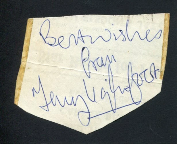 Terry Lightfoot British Trad Jazz Clarinettist Bandleader Signed Autograph
