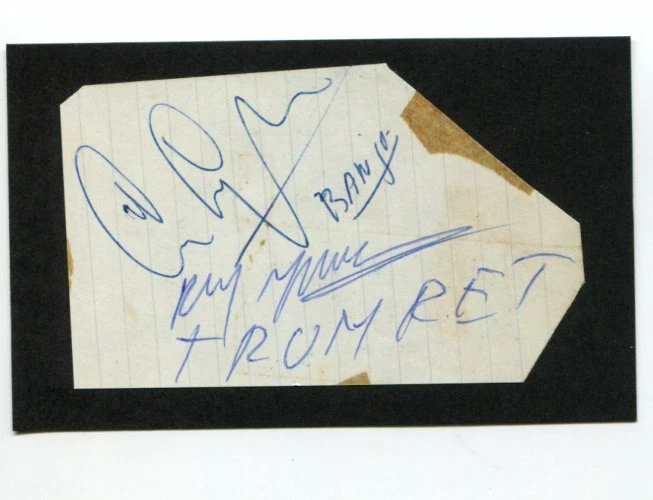 Ray Kaart & Arie Ligthart Jazz Dutch Swing College Band Signed Autograph
