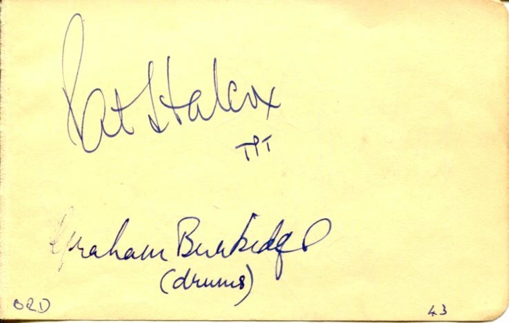 Pat Halcox Graham Burbidge Keith Smith Trumpeter Jazz Rare Signed Autograph
