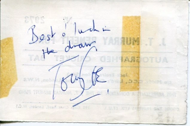 Tony Coe British Jazz Clarinet Saxophone Bandleader Signed Autograph
