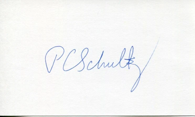 Peter Schultz Optical Fiber Inventor Signed Autograph
