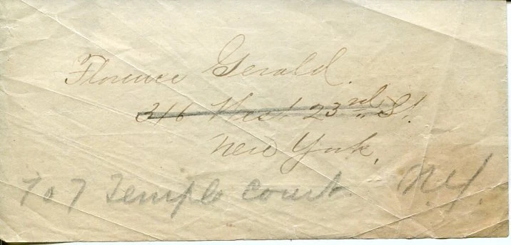 Florence Gerald The Woman Pays Author Shakespeare Actor Signed Autograph
