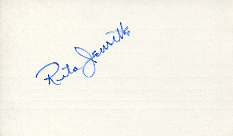 Rita Jenrette Playboy Model Actress Zombie Island Massacre Rare Signed Autograph
