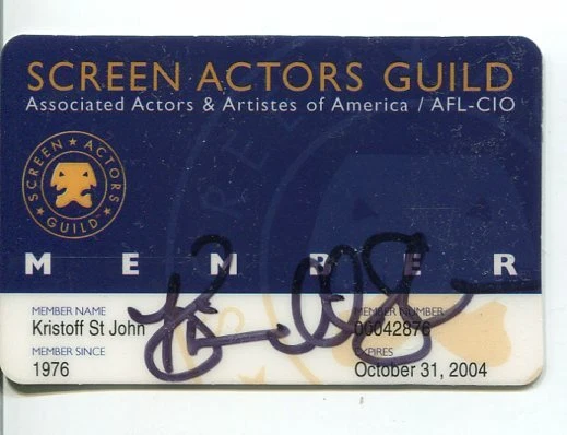 Kristoff St. John The Young and the Restless Signed Autograph Screen Actors Card
