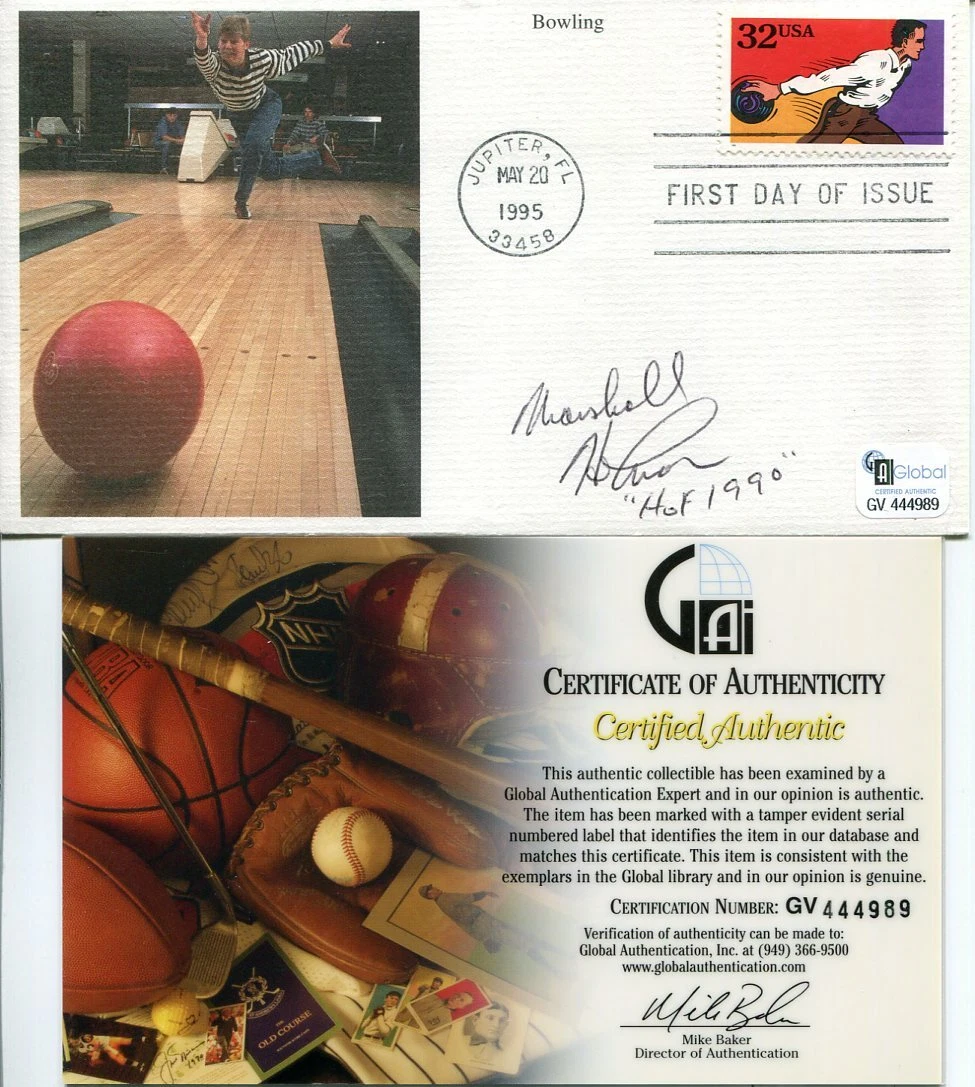 Marshall Holman PBA Bowling Bowler HOF Champ Signed Autograph COA
